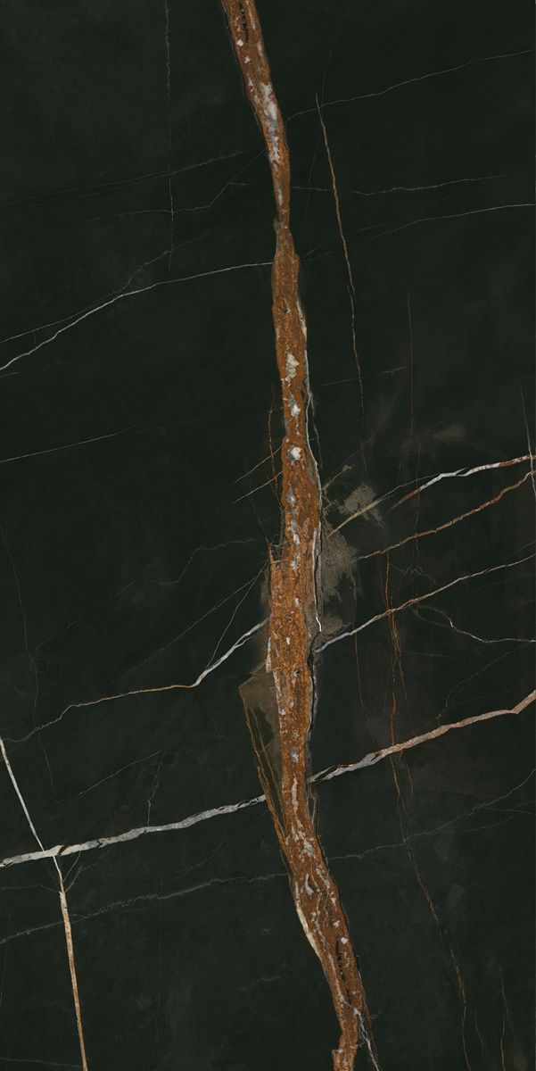 Плитка керамогранит Граните Идальго Люссо Неро легкое лаппатирование