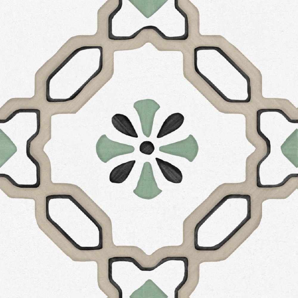 Плитка керамогранит Эннфейс Pattern Ponza Lilly матовый