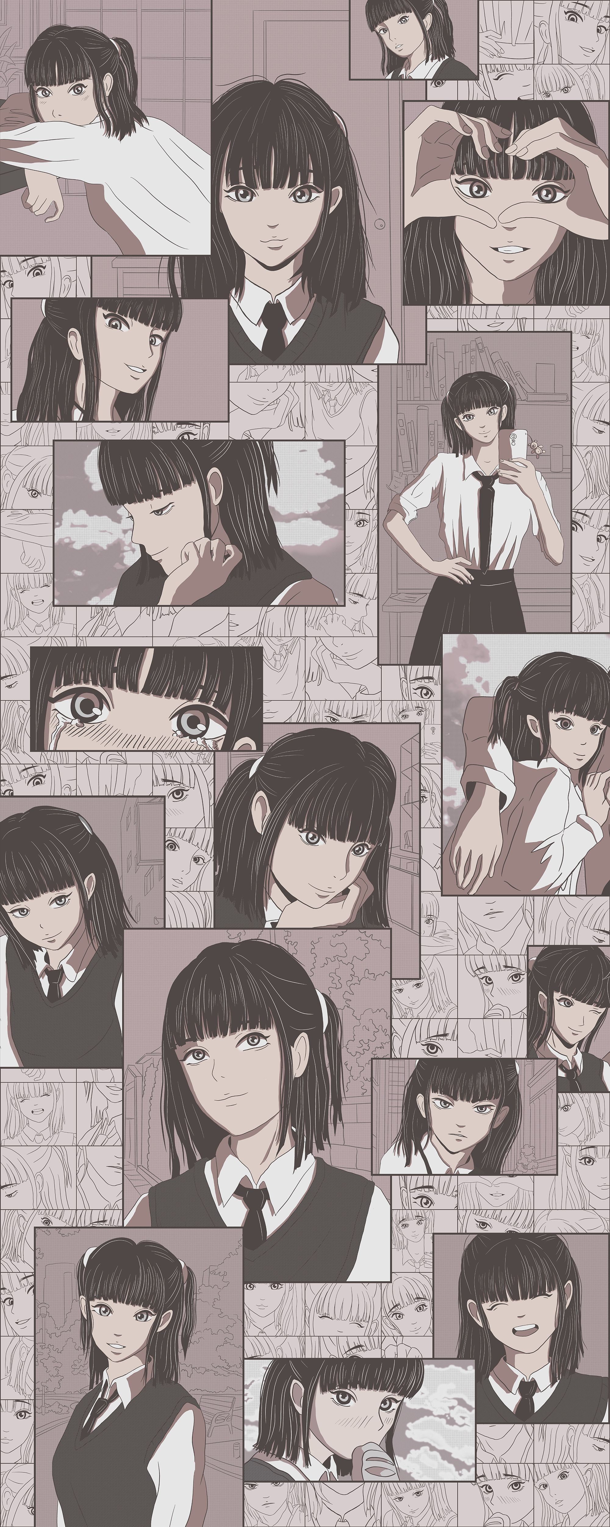 Интерьерная панель Manga A-8.2.1 Pinku глянцевый