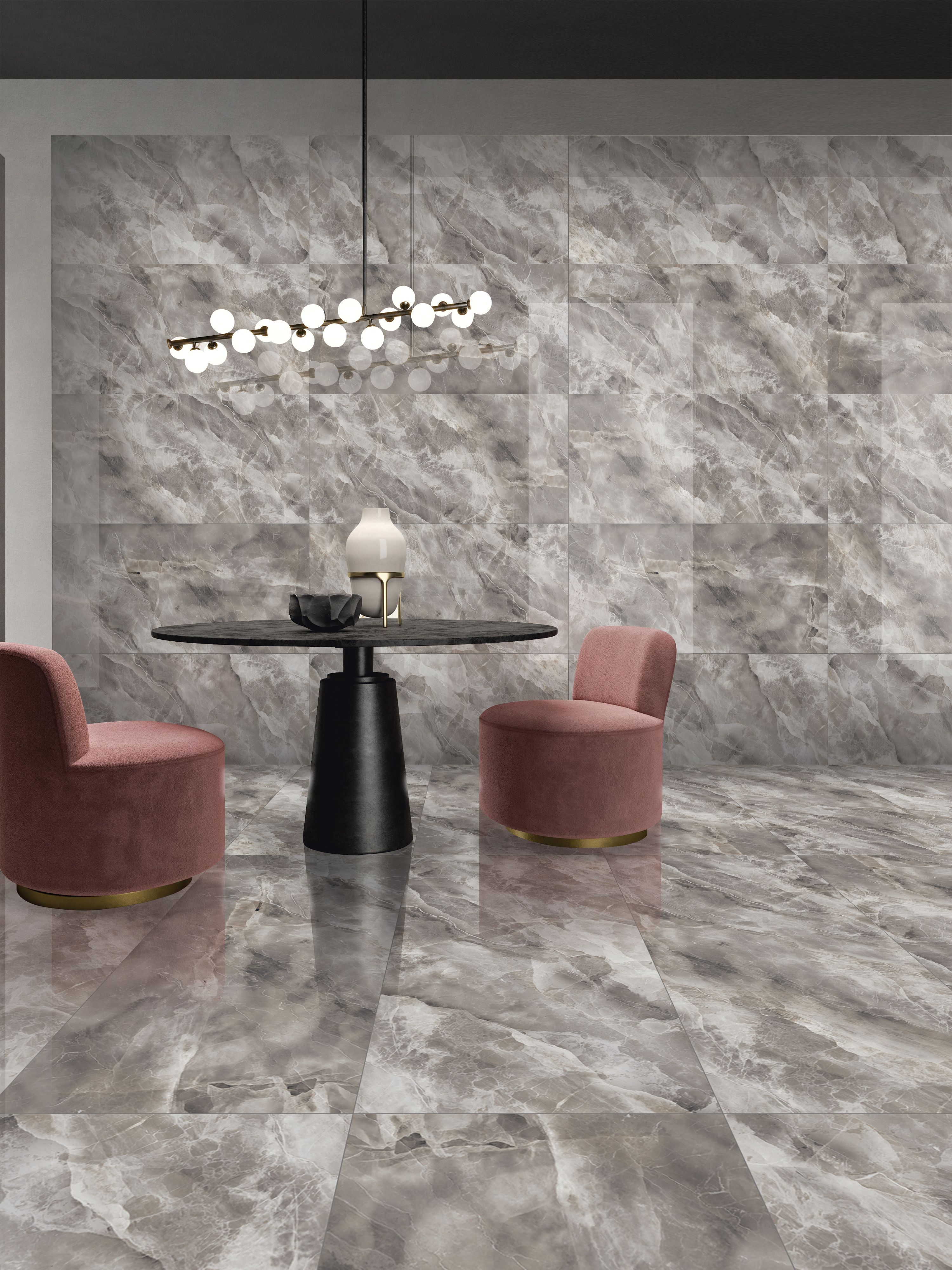 Плитка керамогранит Маимун Antique Onyx Grey полированный