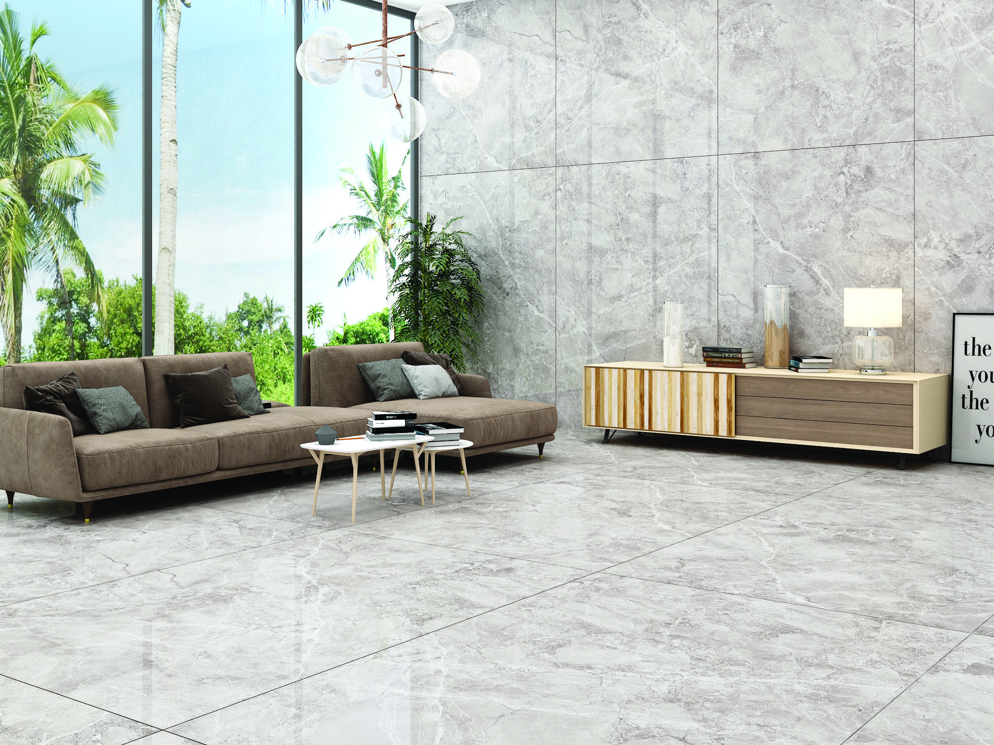 Плитка керамогранит Slabs Castel Grey полированный