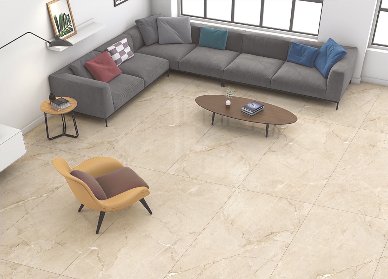 Плитка керамогранит Маимун Amedio Beige полированный