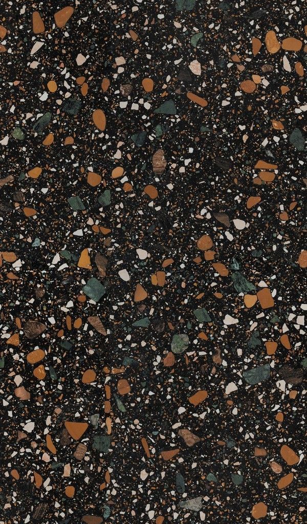 Плитка керамогранит Эннфейс Industrial Terrazzo Black матовый
