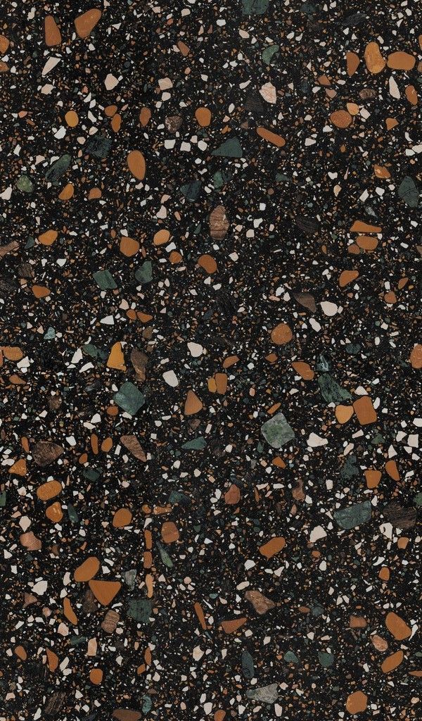 Плитка керамогранит Эннфейс Industrial Terrazzo Black матовый