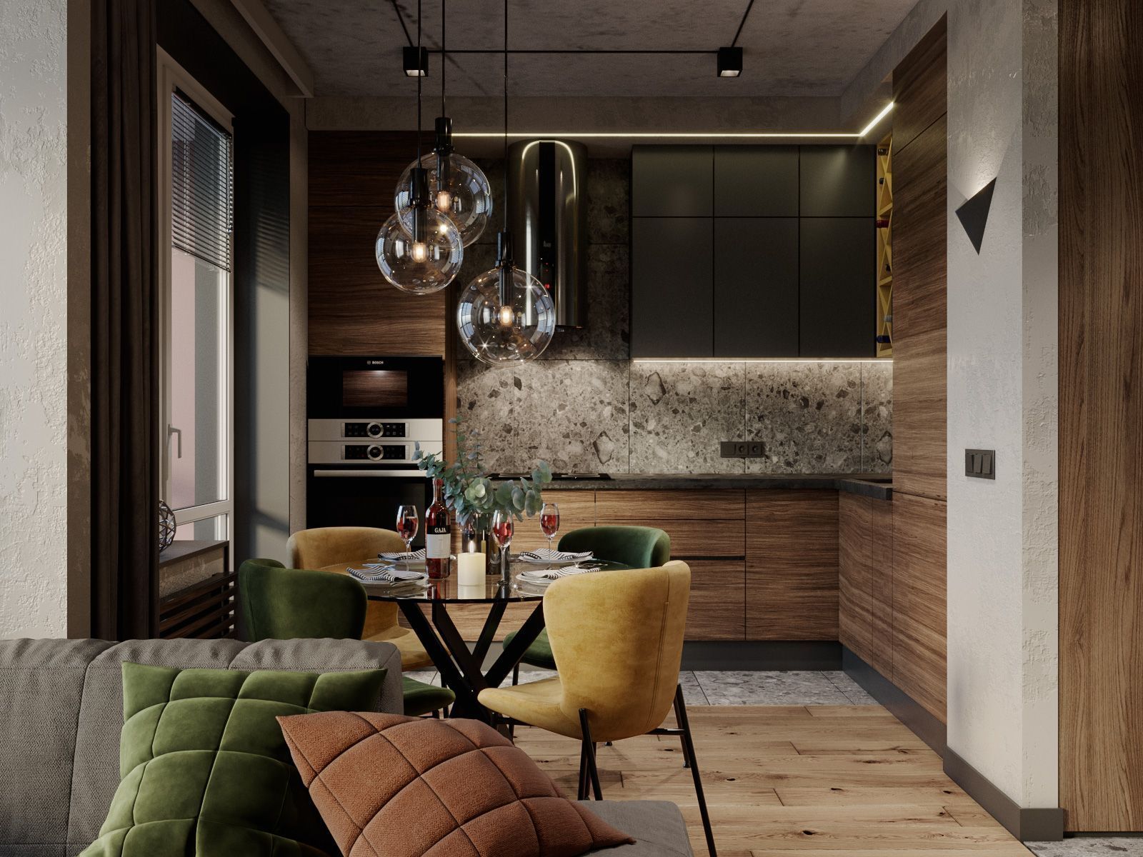 Плитка керамогранит Граните Идальго Герда Серый легкое лаппатирование