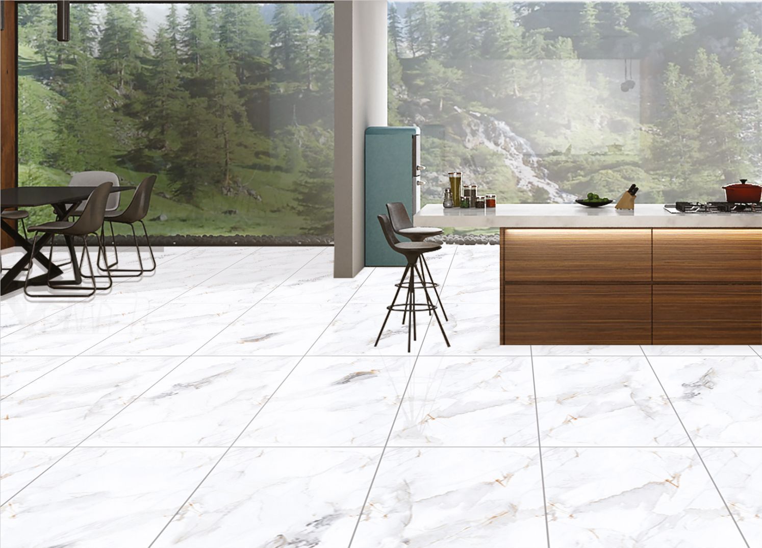 Плитка керамогранит Маимун Lucia White полированный