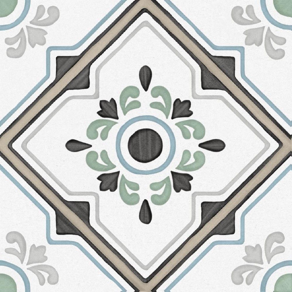 Плитка керамогранит Эннфейс Pattern Ponza Bloom матовый