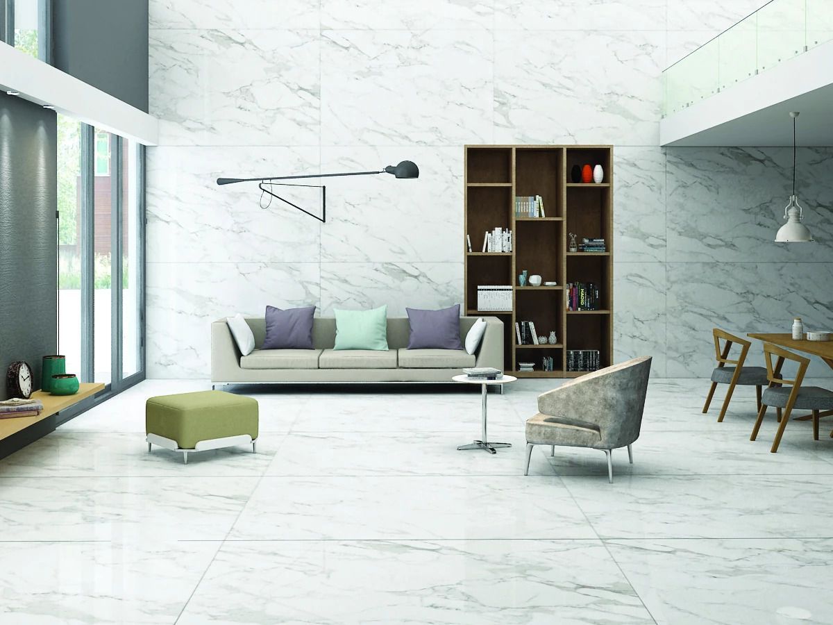 Плитка керамогранит Slabs Carrara Elite полированный